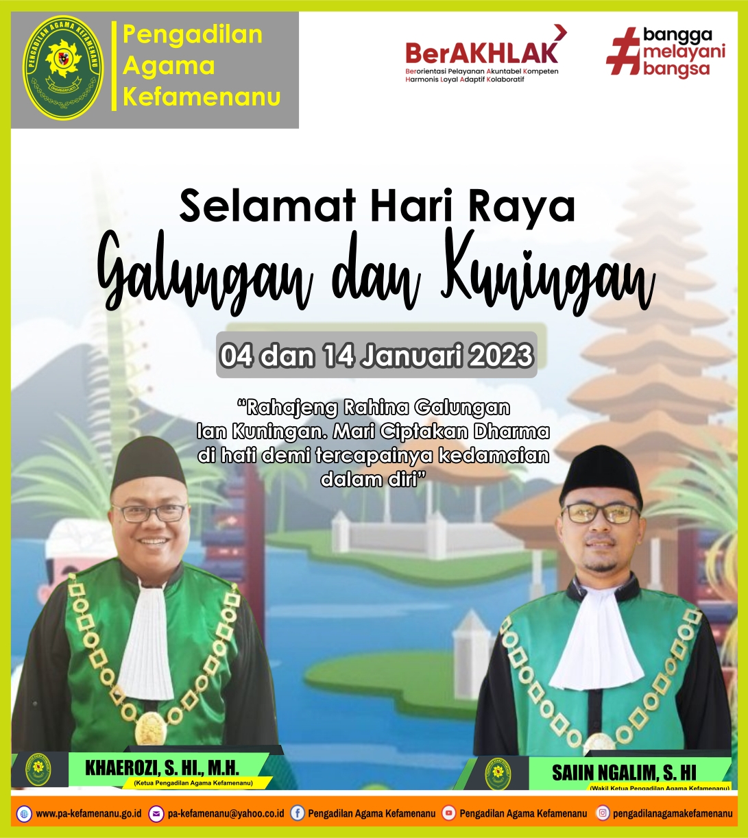 Selamat Hari Raya Galungan dan Kuningan