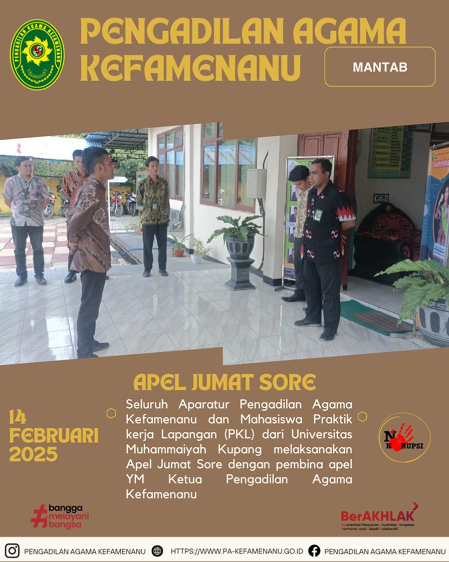 Apel Jumat Sore dengan Semangat